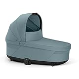 CYBEX Gold COT S LUX Kinderwagenaufsatz, Ab Geburt bis ca. 6 Monate (max. 9 kg), Für CYBEX Balios S Lux und Talos S Lux, Stormy Blue