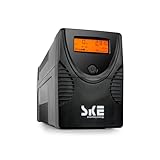 SKE USV 1500VA/900W Unterbrechungsfreie Stromversorgung USV 230V für Computer Router UPV Stromversorgung UPS PC Akku Stromausfall