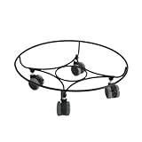 Universal Pflanztopf Caddy mit Rädern, runder Blumentopf, Bodenschale für Innen- und Außenbereich, multifunktional, bewegliches Gartenmöbel-Werkzeug