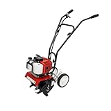 52CC Gartenfräse Benzin, Benzin Bodenhacke, 2-Takt-Rasenboden bodenhacke, Bodenfräse Motorhacke, Motorhacke Leichter kompakter, bodenfräse leistungsstarker Griff mit sicherem Griff