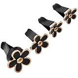 ifundom 4 Stück Teiliges Auto Duftclip Eleganter Metallblumen design Aromatherapie Diffusor Langlebig und Sicher Mini Lufterfrischer für Klimaanlage Entspanntes Fahren mit Angenehmem Duft