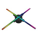 3D-Hologramm Hologrammprojektor-Lüfter WiFi 3d holographisch RGB0805 LED. Party Dekorationen Hologramme Fan Werbemaschine rotierender Imagin 56cm Hochrestaurierte Farben