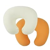 2pcs Neugeborene Baby Stillkissenbezug Atmungsaktivem Kissenbezüge Protektor Pflegeabdeckung Schutzhülle Hülle Stillkissen Slipcover