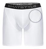 Smatstyle Herren Kompressionsshorts Shorts Tight Baselayer Running Underwear Schnelltrocknendes Sport ShortsTrainingsshorts (DE/NL/SE/PL, Alphanumerisch, L, Regular, Regular, Weiß-Mesh)