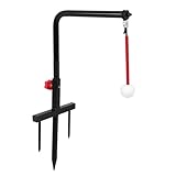 Hamwesh Golfschwungtrainer, Golf-Übungshilfe aus Metall und Eisen mit Höhenverstellbarer Ballauflage, für den Einsatz in Mehreren Szenarien