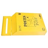 EXCEART Briefkasten Wandmontage Retro Stil aus Vintage Briefkasten mit Briefdesign Leicht und Platzsparend Dekorativer Postkasten für Haus und Garten und Büro Vielseitig Deko