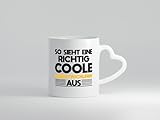 Richtig coole Webentwicklung | IT | Software | Webdesign - Herzhenkel Tasse - Kaffeetasse/Geschenk/Familie