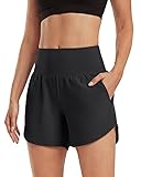 G4Free Activewear-Shorts für Damen Hohe Taille Sportshorts Yoga Kurz Hose mit Taschen Laufhose für Fitnessstudio Ausbildung