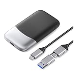 Fangxuee 2,5-Externe Solid State Drive 2000MB/S Externe Solid State Drive 512GB USB 3.2 Gen2 Typ-C PSSD für Handy PC/Laptops/Profis/Gaming