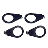 LP E-Gitarre 4 Stück Zeigerplattenknöpfe mit Indikator-Unterlegscheiben Metall-Design (schwarz)