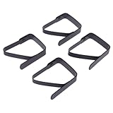 XUZWMAGZJ Tischtuchklammern, 4 Pcs Schwarz Tischdecke Clip Tischdecke Befestigung Clip 5X4cm Tischdecke Clip