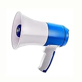 HNJCHE Megafon High-Power Handheld Megafon mit Musikalarmfunktion, High-Definition-Aufnahme, langer Standby