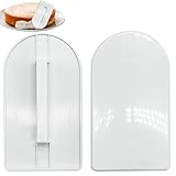 Fondant Glätter Torten Zubehör, 2 pcs Cake Edge Smoother Kunststoff Creme Dekorieren Tools Tortenglätter Tortendeko Modellierwerkze für DIY Backen Fondantglätter Kanten Kuchenpolierer (14.5 x 8.5cm)
