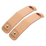SEWACC 2 Stück Schulterpolster für Taschenriemen Pu-Leder Sling Pad Abnehmbar Entlastend rutschfest Gepolstert für Handtasche Umhängetasche Komfortable Schulterauflage