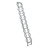 Alufix 2.19 Dachbodentreppe mit 9 Stufen, 2,4 m, Ziehharmonika-System