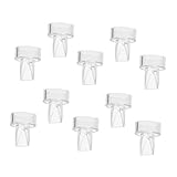 CLISPEED 10 Stück Teiliges Silikonventil Zubehör für Handmilchpumpe Langlebiger Rückflussverhinderer mit Innendurchmesser Kompakt Leicht Praktisch für Stillbedarf