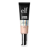 e.l.f. Camo CC Cream, Farbkorrigierende Foundation Mit Mittlerer Bis Voller Deckkraft Und LSF 30, Vegan & Tierversuchsfrei, Fair 125 C, 30 g
