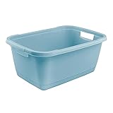 keeeper Wäschewanne, Stabiler Kunststoff, 52 l, Aenna, Nordic Blue