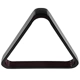 MAGICLULU Billarddreieck aus Robustem Holz Retro Billardkugelständer in Weinrot Standardgröße für Pool und Billardtische Zubehör für Spielzimmer und Billardclub