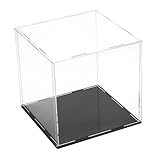 HONITANO Transparente Acryl Vitrine mit Abnehmbarem Deckel für Fußball Basketball Figuren Staubdichte Aufbewahrungsbox für Sammlerstücke Multifunktionale Displaybox für Figuren und