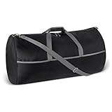Amazon Essentials 82,3cm extra große faltbare Nylon-Reisetasche für Reisen/Aufbewahrung mit Reißverschlusstaschen, 150l, 22,7kg Tragkraft, schwarz (früher Amazon Basics)