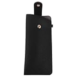 VALICLUD PU Brillenetui mit Trageriemen Weiche Kompakte Brillentasche für Damen Tragbares Sonnenbrillenetui im Französischen Stil für Reisen und Freizeit