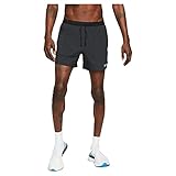 Nike Herren Stride Shorts, Black/Black/Reflective Silv, L EU