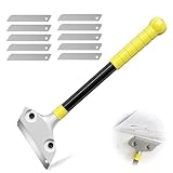 Tapetenschaber-Set,Davon 1 Mit Gummigriff TapetenablöSer,LäNge 30 Cm,10 Klingen,Kann Effektiv Als Aufkleber Entferner,TapetenlöSer Verwendet Werden,Entfernung Von Tapeten,Farben,Aufklebern
