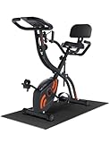 Sportneer Heimtrainer Fahrrad Klappbar, 4-in-1 Ergometer Heimtrainer, Spinning Bike Indoor mit 16 Widerstandsstufen, Ergometer Klappbar mit LCD-Display & Handpulssensoren, Für Anfänger & Profis