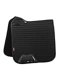 LeMieux Dressur-Schabracke aus Baumwolle – Sattelpolster für Pferde – Reitausrüstung und Zubehör (schwarz – groß)