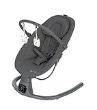 Bebeconfort Melilo Babyschaukel, Automatische Bewegungserkennung, Verstellbare Rückenlehne,0-6 Monaten, 12 beruhigenden Liedern und 5 Naturgeräuschen, 5-Punkt-Gurt, Mineral Graphite