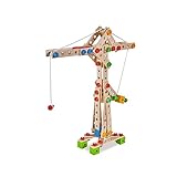 Eichhorn Constructor Kran, vielseitiges Holzspielzeug, 170 Bauteile, 5 Verschiedene Konstruktionen, für Kinder ab 6 Jahren