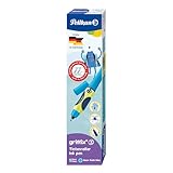 Pelikan griffix Tintenschreiber für Rechtshänder, NeonFreshBlue, 1 Stück in Faltschachtel