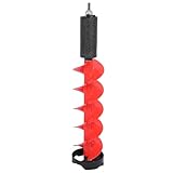 Eisbohrer mit 20 Cm Durchmesser, Schwimmdesign und Scharfer Klinge, für Tiefe Gewässer, Leichte Nylonkonstruktion, Schafft mit Stabilem Klingenschutz Problemlos Löcher auf Hartem