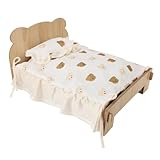 Haofy Universelles Hölzernen Haustierbett Erhöhte Katzensbett mit Weicher Matratze Abnehmbar