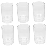 Abaodam 6Stücke Trinkgläser aus Transparent für Saft Wasser für Glaswaren für Restaurant und Partys