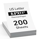 PRT Thermopapier, 21,6 x 28,9 cm, 200 Blatt, kompatibel mit iDPRT HPRT PRT MT610 und den meisten tragbaren Thermodruckern, für M08F-Letter, D810, M832, M834, A285M ...