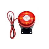 Switian Sicherheitsalarmanlage mit 120dB Blinklicht & Sirene - Elektronischer Lichtalarm für Zuhause, 220V ABS-Material, Feuchtigkeitsbeständig (20cm Draht)