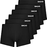 QINCAO Boxershorts Herren 6er Pack Ohne Kratzenden Zettel Männer Unterhosen Unterwäsche Boxer Baumwolle(Gr. L )