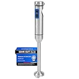 ProfiCook® Stabmixer 1000W | extra langer Mixstab | laufruhiger DC-Motor | Ice-Crush-Funktion | Pürierstab mit 4-fach Messer | auch für heiße Speisen geeignet | Mixstab | Hand Blender | PC SM 1317