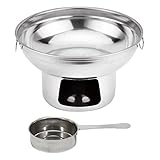 GANAZONO 1 Set Herdtopf Edelstahl Hot Pot Shabu Kocher Fondue Topf Tragbarer Mini Brenner Camping Kochgeschirr Set für Outdoor Wandern Rucksackreisen Picknick Reise Zubehör