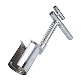 Gartenfass-Pflanzgefäß, Pflanzpflanzer, Handpflanzer, Edelstahl-Blumenzwiebel-Pflanzgefäß, Zwiebelpflanzwerkzeug, Sämling-Pflanzwerkzeug für Graben, Jäten, Garten