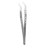 Craft -Pinzetten, Lange Pinzetten KGX TC002 Elektrische Reparatur Pinzetten Edelstahl -Isolierung 3 Löcher Professionelle Pinzette Lash -Pinzetten Nähen Pinzetten für