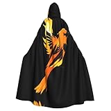 WHJSHOP Angry Oriole Vogelmuster Halloween Erwachsene Kapuzenumhang sorgt für einfache Pflege und dauerhafte Nutzung