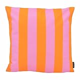 Streep Oranje/Roze | 45 x 45 cm | Kussenhoes | Katoen/Polyester