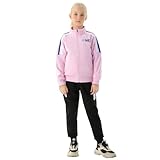 Tancefair Mädchen Trainingsanzug 2-teiliges Mädchen Sweatsuit Set Sportanzug Jogginganzug Jacke und Hose Sportswear Jogger Set für Kinder Mädchen (4–15 Jahre)