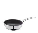 Küchenprofi COOK Bratpfanne CAPRI Ø 16 cm, 4,8 cm hoch, Edelstahl, Hochrandpfanne Induktion, Extra starker Mehrschichtboden, Antihaft-beschichtete Pfanne, Ofenfeste Edelstahlpfanne