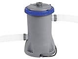 Bestway Flowclear Filterpumpe 2.006 l/h, Kunststoff, Grau