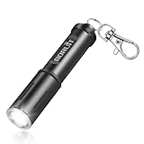 BORUIT RJ11 Taschenlampe LED Schlüsselanhänger 120LM und 50m Reichweite, Mini Taschenlampen Schlüsselbund Flashlight IP67 Wasserdicht für Outdoor Camping Jagd Notfall