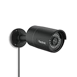 Reolink 5MP PoE Überwachungskamera Aussen mit Personen-/Autoerkennung, Smarte IP Kamera Outdoor mit Zeitraffer, 30m IR Nachtsicht, IP67 Wasserfest, Audio, microSD Kartensteckplatz, RLC-510A Schwarz